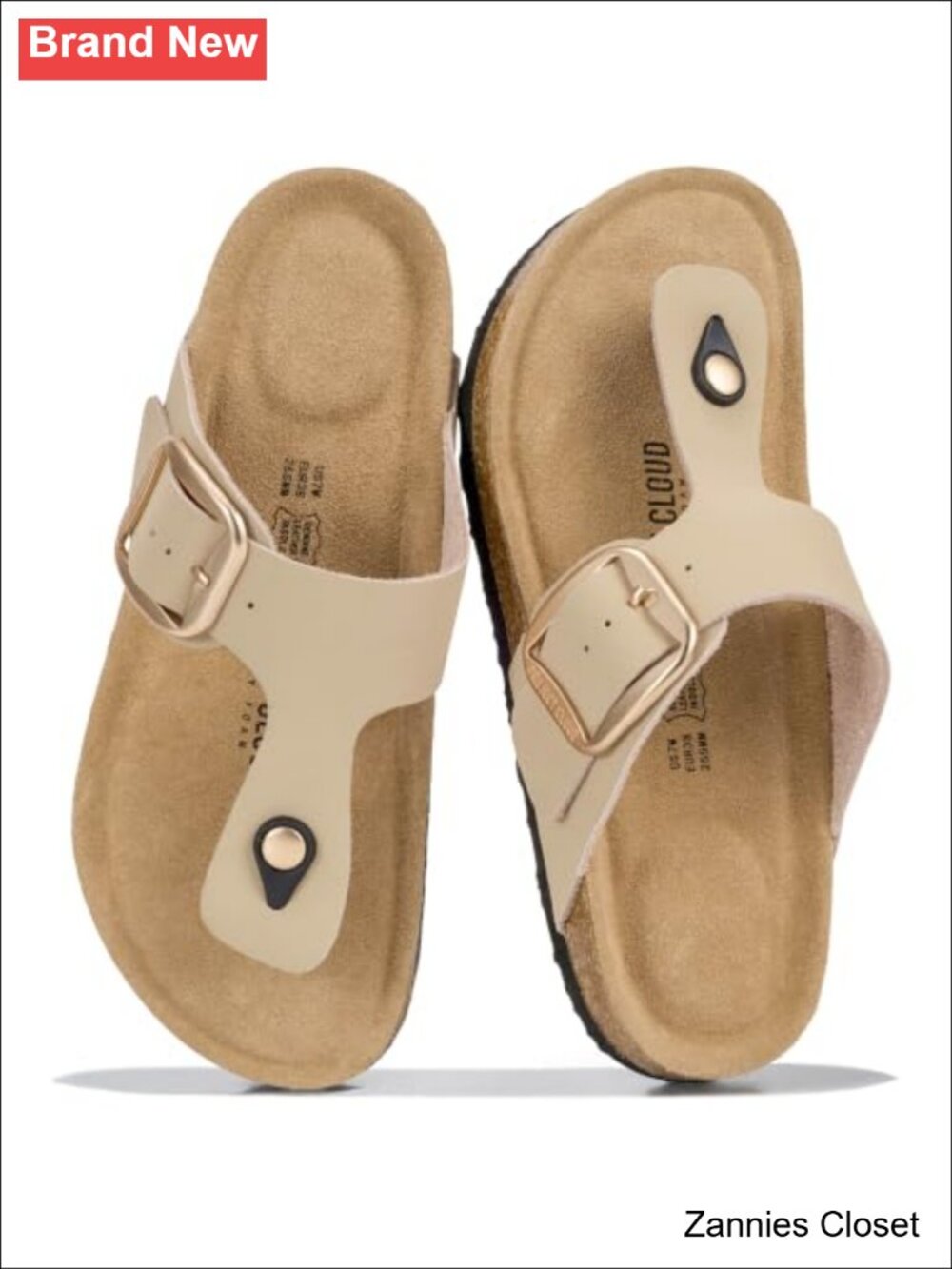 ✨Project Cloud Genuine Leather Flip Flops for Women Slides Thong Sandals